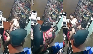 Tamil Girl Affair With Shop Owner Fucking CCTV Showing