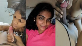 Desi Indian Mallu Babe Blowjob – Dick Riding Sex With BF