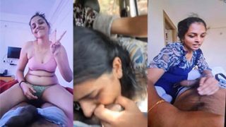 Desi Mallu Girl Blowjob in Car – Secret Fucking in OYO